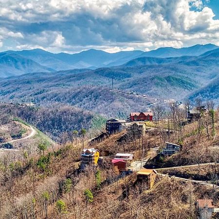 Hawk'S View Log Cabin -Mountains In Gatlinburg. Villa Exterior photo